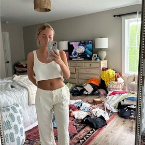Brandy Melville Cream Trousers.